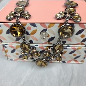 ANN TAYLOR Crystal Statement Necklace